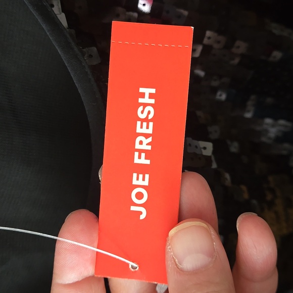 NWT JOE FRESH sequined black dress - Picture 3 of 5